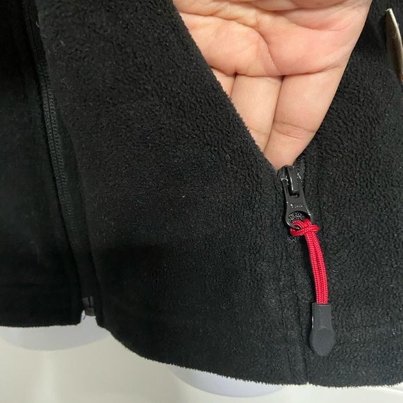 ENGELBERT STRAUSS Black Fleece Zip-Up Jacket - Picture 3 of 7